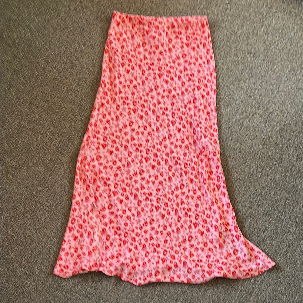 Audrey 3+1 Pink Maxi Slip Skirt